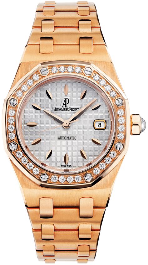 audemars piguet royal oak ladies rose gold diamond|audemars piguet royal oak manual.